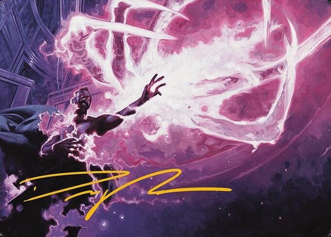 Image for Flare of Malice Art Card (Gold-Stamped Signature) (3) (ASMH3) - Magic: The Gathering
