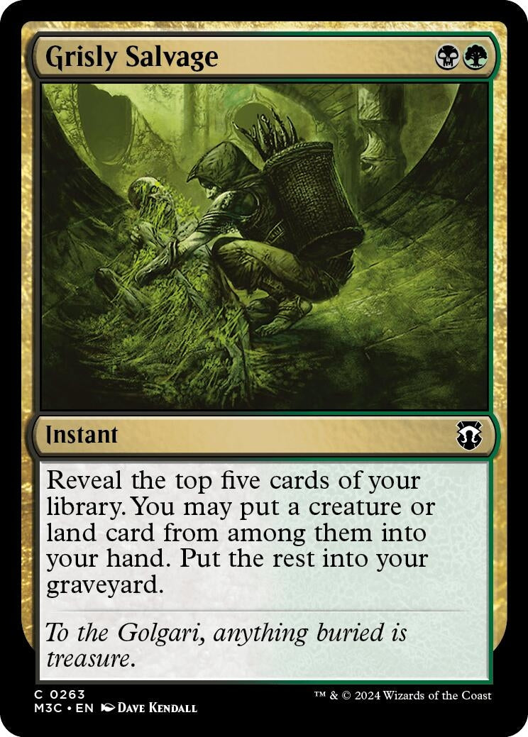 Image for Grisly Salvage (Ripple Foil) (263) (M3C) - Magic: The Gathering
