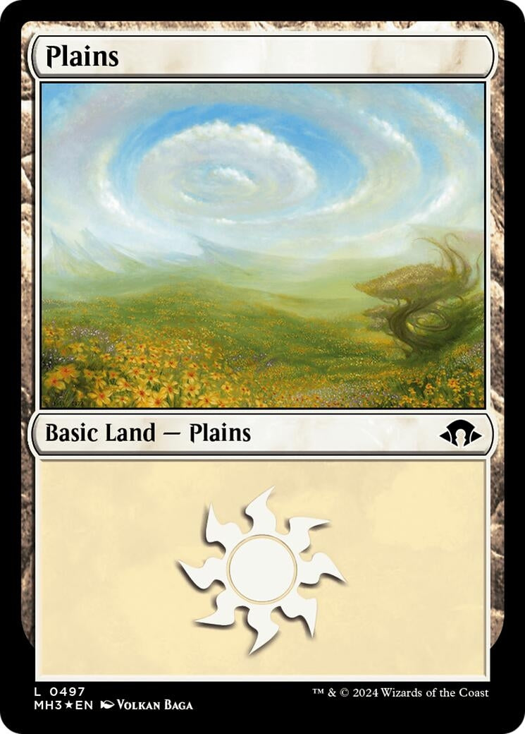 Image for Plains (0497) (Ripple Foil) (497) - Magic: The Gathering
