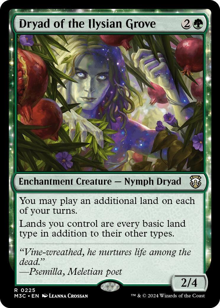 Image for Dryad of the Ilysian Grove (Ripple Foil) (225) - Magic: The Gathering