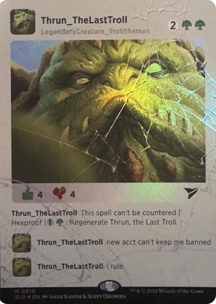 Image for Thrun, the Last Troll (Rainbow Foil) (810) - Magic: The Gathering
