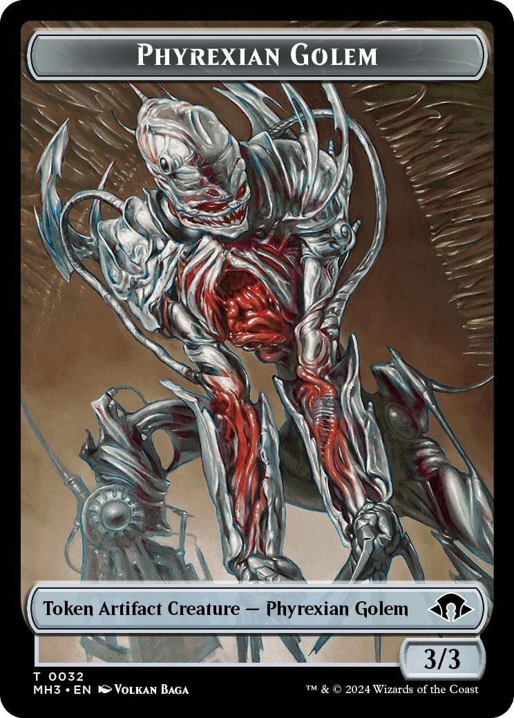 Image for Phyrexian Golem // Energy Reserve Double-Sided Token (32 // 36) - Magic: The Gathering