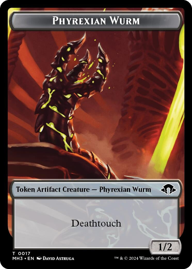 Image for Phyrexian Wurm Token (0017) (17) - Magic: The Gathering