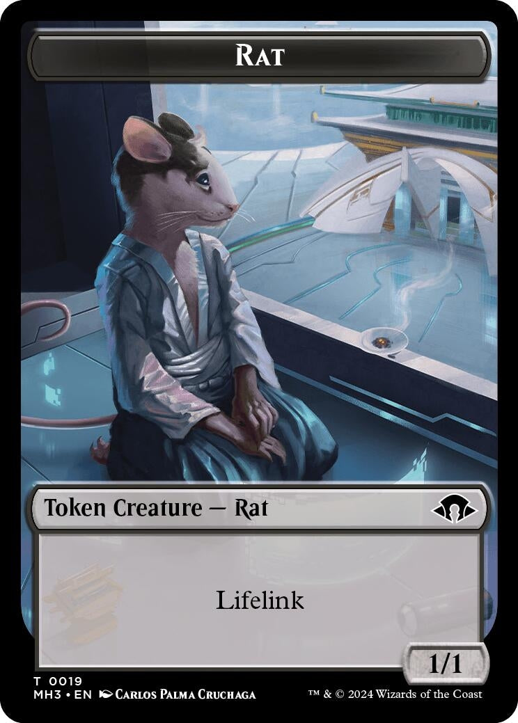Image for Rat // Energy Reserve Double-Sided Token (19 // 36) - Magic: The Gathering