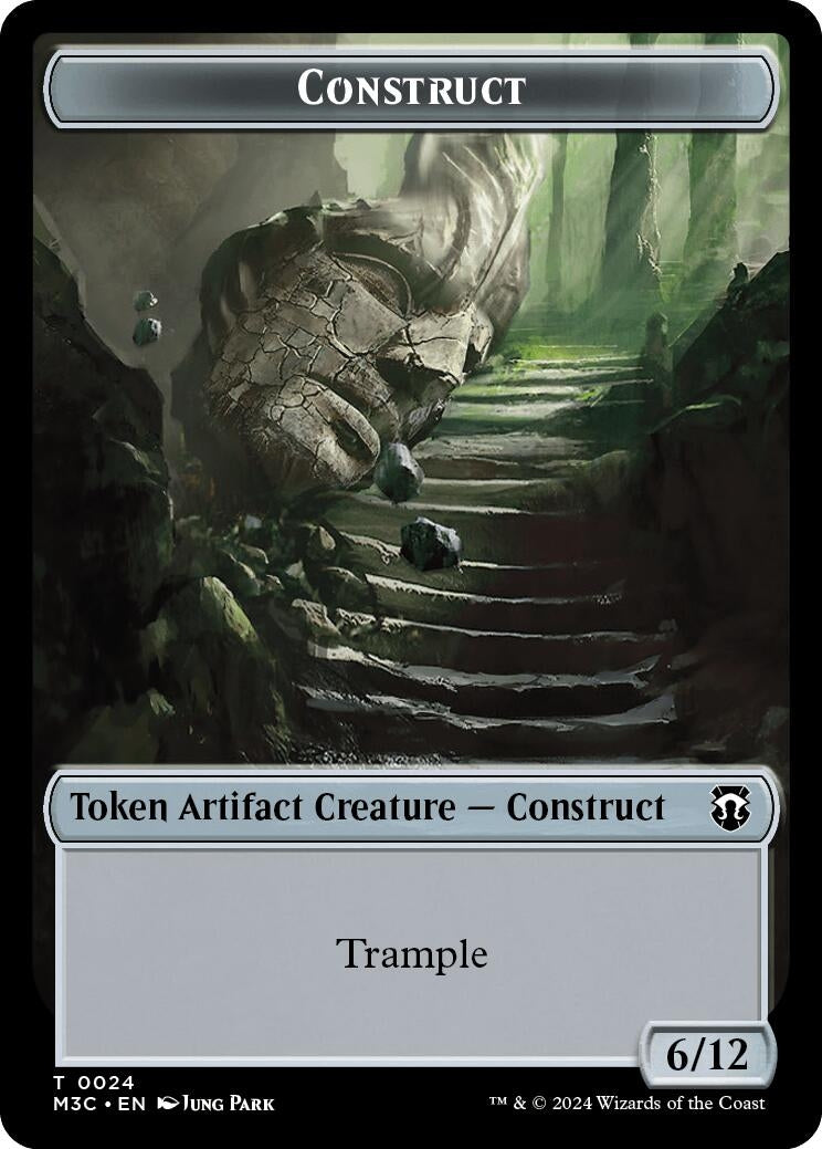 Image for Construct (Ripple Foil) // Myr Double-Sided Token (24 // 25) (M3C) - Magic: The Gathering