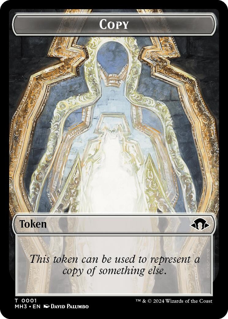 Image for Copy (Ripple Foil) // Eldrazi Angel Double-Sided Token (1 // 2) - Magic: The Gathering