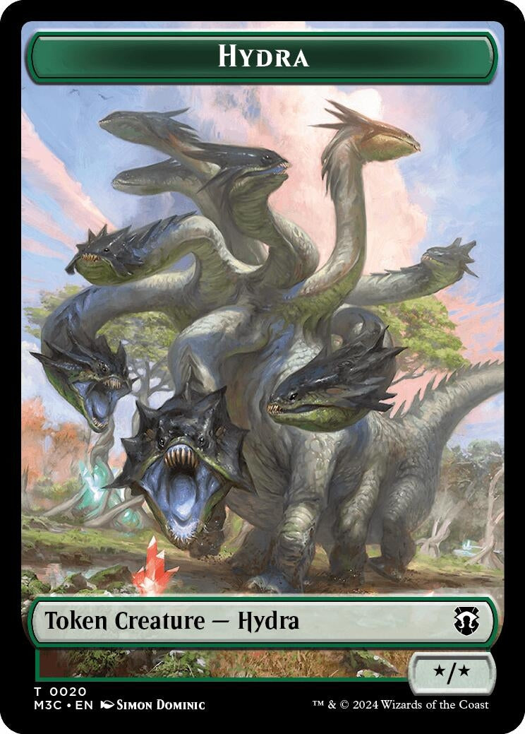 Image for Hydra (Ripple Foil) // Boar Double-Sided Token (20 // 17) - Magic: The Gathering