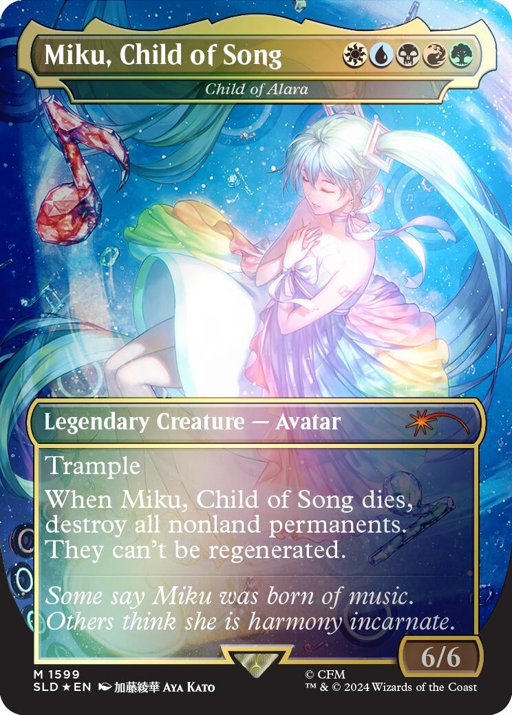 Image for Miku, Child of Song - Child of Alara (Rainbow Foil) (1599) - Magic: The Gathering