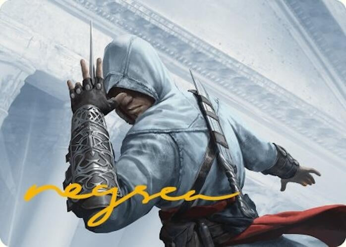 Image for Altair Ibn-La'Ahad Art Card (Gold-Stamped Signature) (15) (ASACR) - Magic: The Gathering