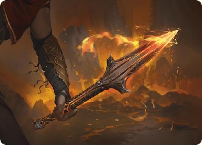 Image for The Spear of Leonidas Art Card (4) - Magic: The Gathering
