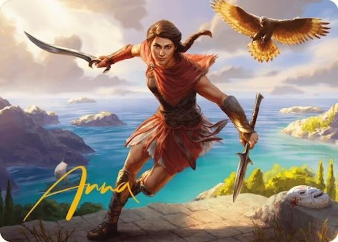 Image for Kassandra, Eagle Bearer Art Card (Gold-Stamped Signature) (6) - Magic: The Gathering