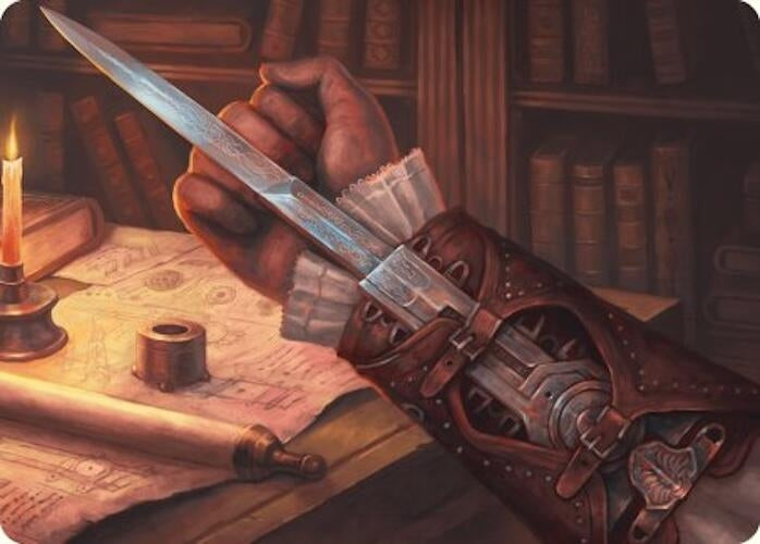 Image for Hidden Blade Art Card (9) - Magic: The Gathering