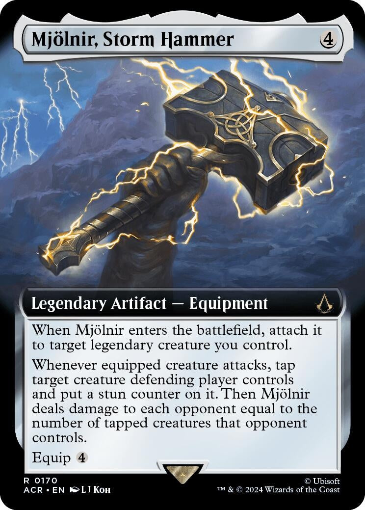 Image for Mjolnir, Storm Hammer (Extended Art) (170) - Magic: The Gathering