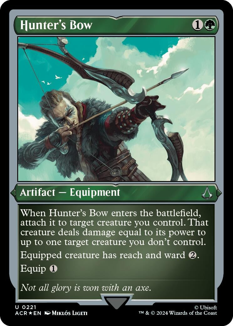 Image for Hunter's Bow (Foil Etched) (221) - Magic: The Gathering