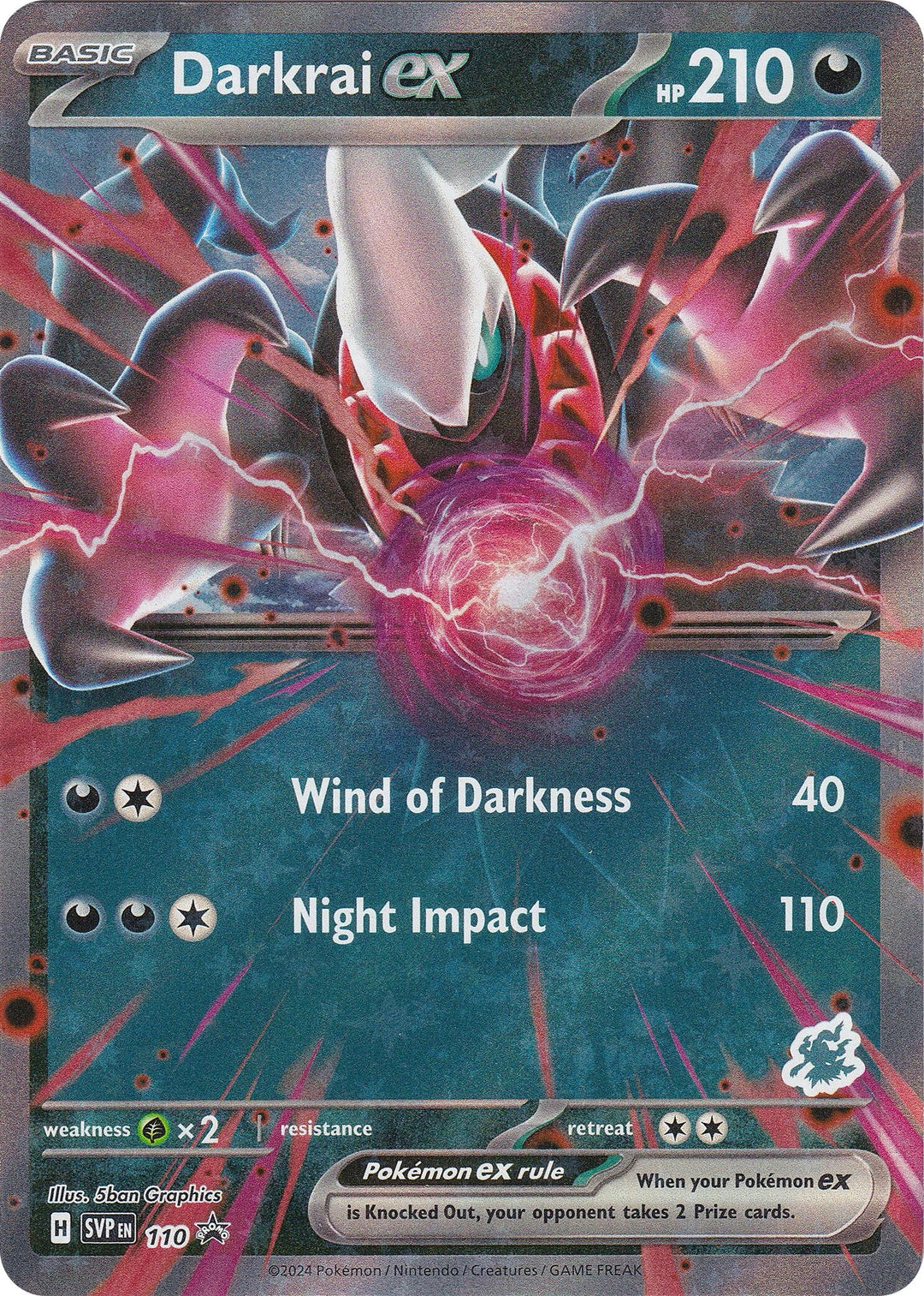 Image for Darkrai ex (Darkrai) (110) (BA24) - Pokemon