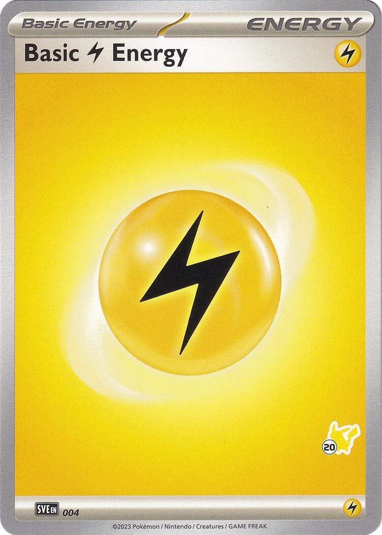 Image for Basic Lightning Energy - Pikachu 20 (004) (BA24) - Pokemon