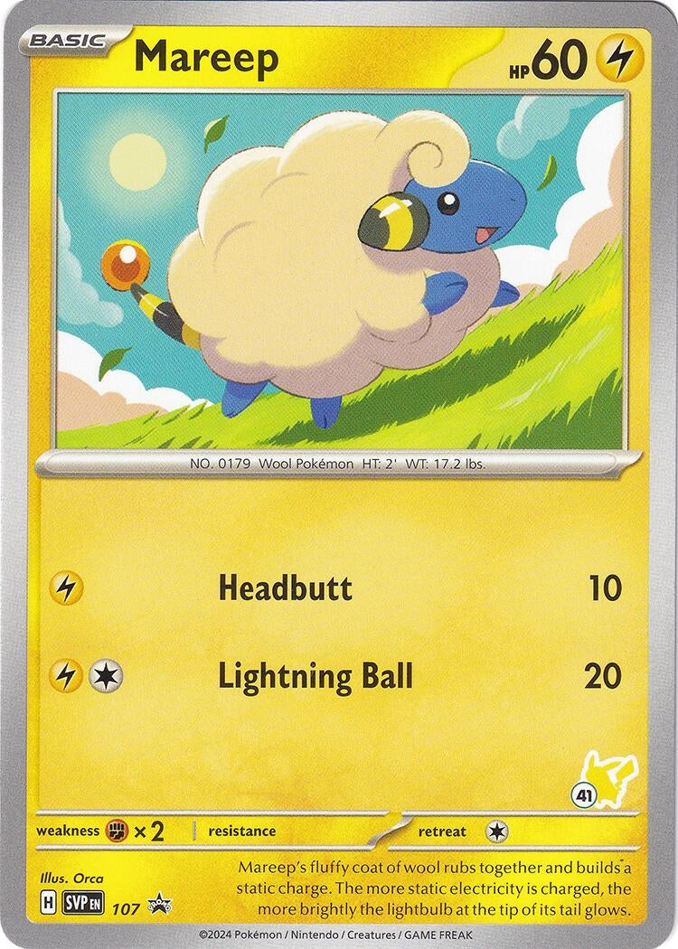 Image for Mareep - Pikachu 41 (107) (BA24) - Pokemon