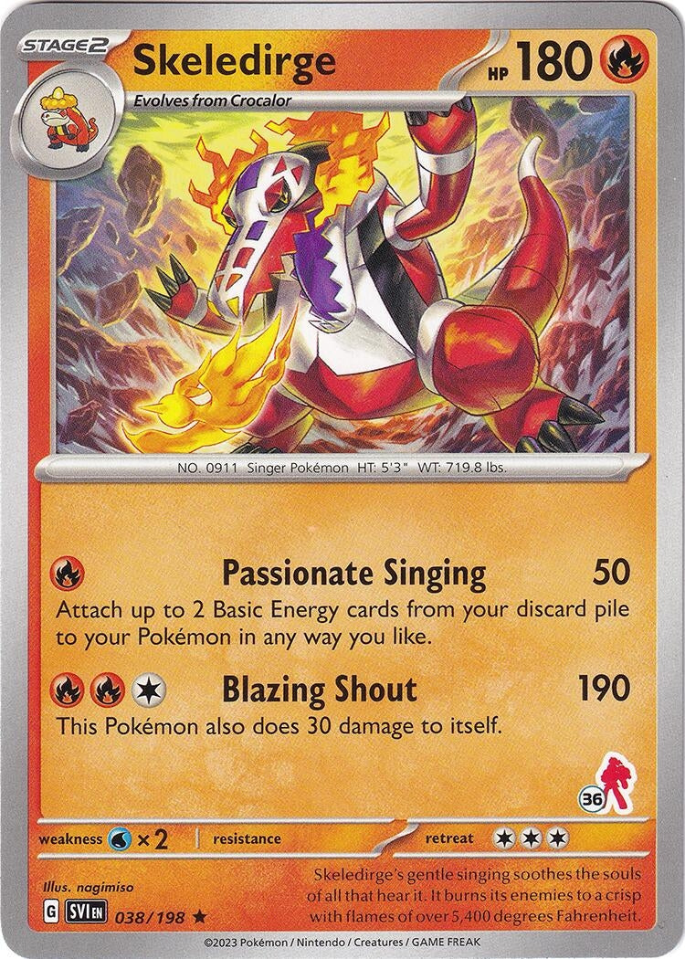 Image for Skeledirge - Armarouge 36 (038/198) (BA24) - Pokemon