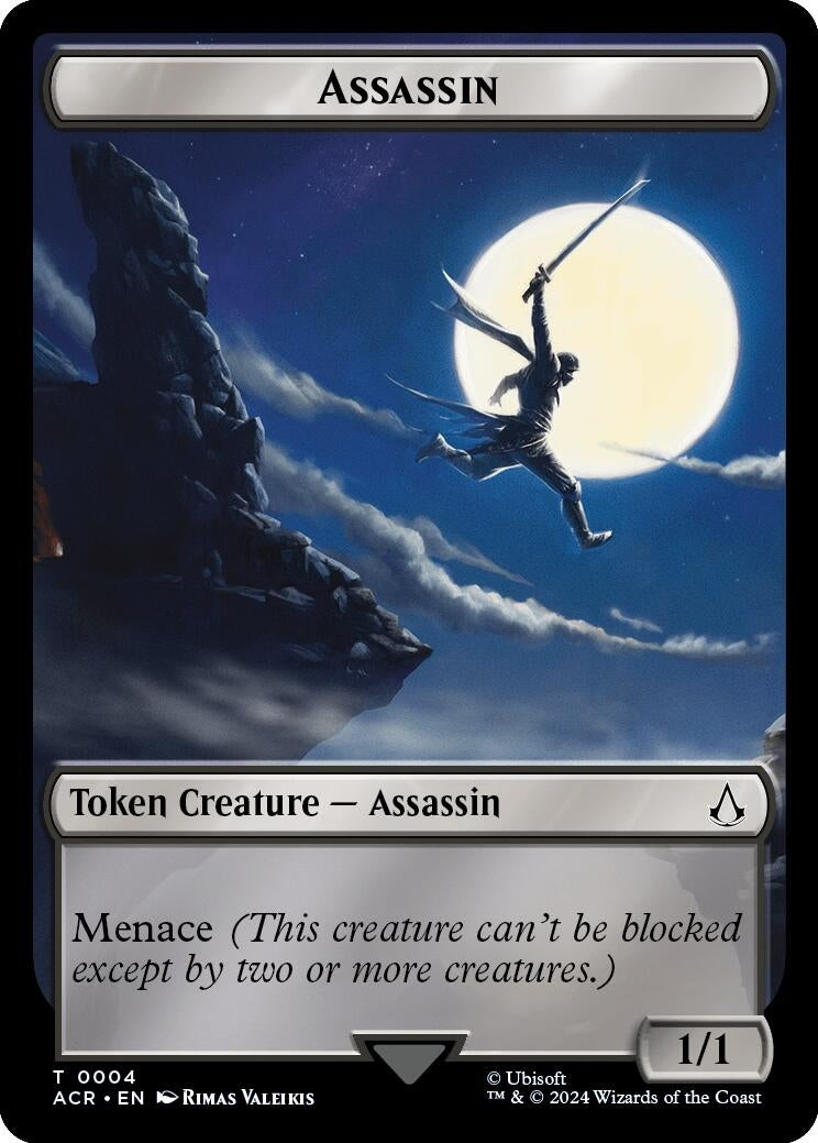Image for Assassin // Emblem - The Capitoline Triad Double-Sided Token (4 // 7) - Magic: The Gathering