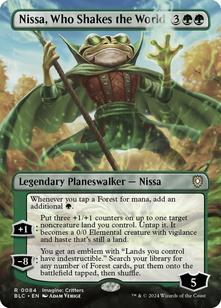 Image for Nissa, Who Shakes the World (Borderless) (84) - Magic: The Gathering