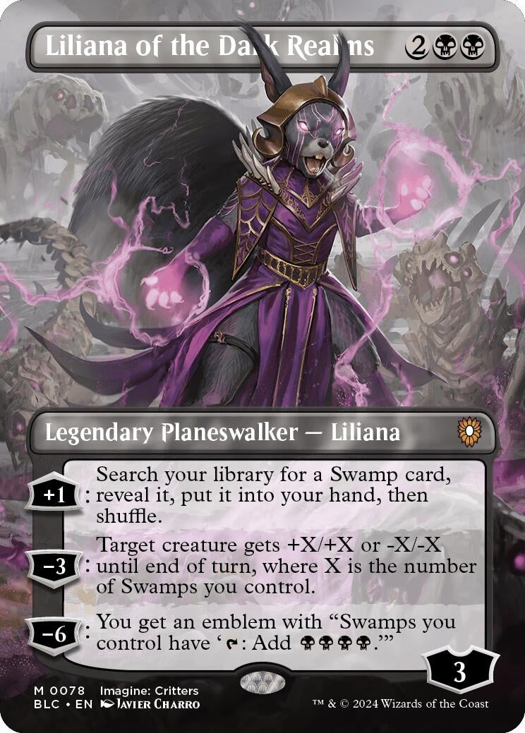 Image for Liliana of the Dark Realms (Borderless) (78) - Magic: The Gathering