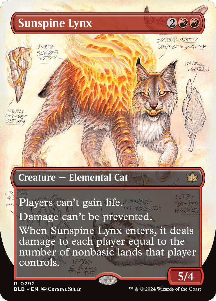Image for Sunspine Lynx (Borderless) (292) - Magic: The Gathering