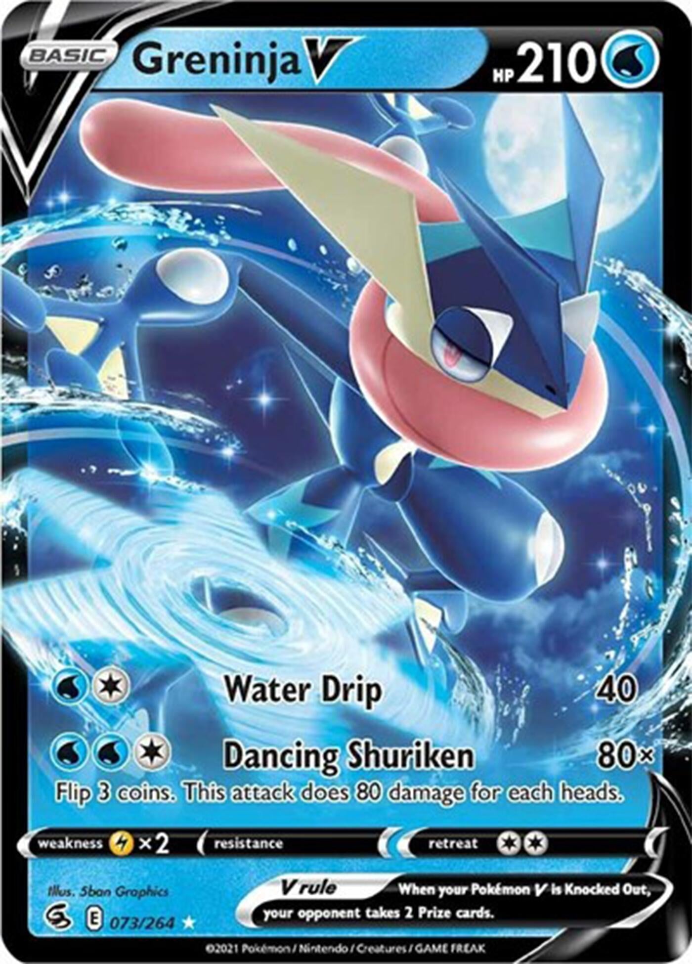 Image for Greninja V - 073/264 (Non-Holo) (073/264) (PR) - Pokemon
