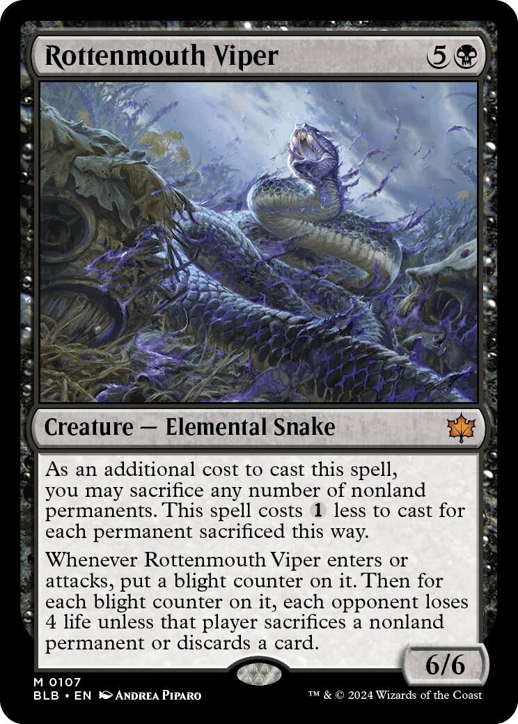 Image for Rottenmouth Viper (107) - Magic: The Gathering