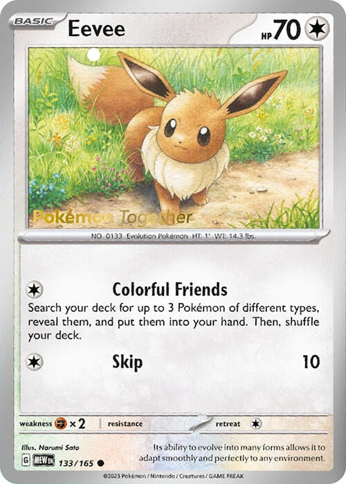 Image for Eevee - 133/165 (Pokemon Together) (133/165) (MCAP) - Pokemon