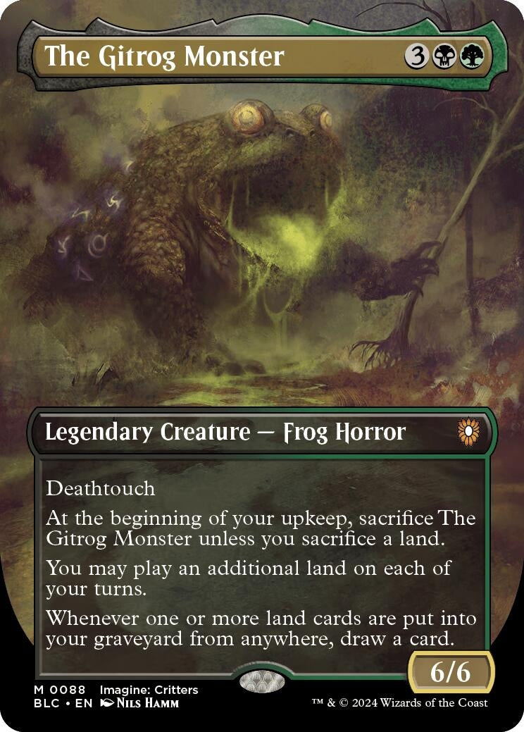 Image for The Gitrog Monster (Borderless) (88) - Magic: The Gathering