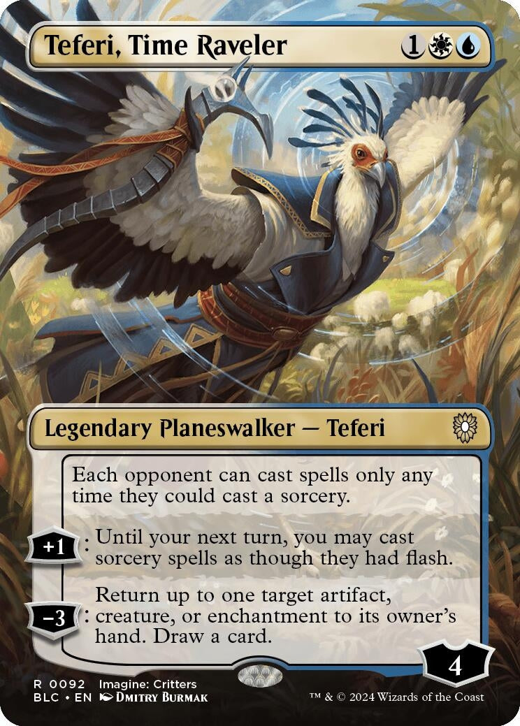 Image for Teferi, Time Raveler (Borderless) (92) - Magic: The Gathering