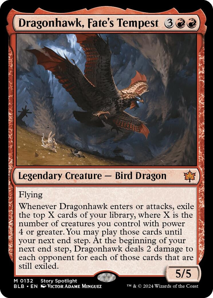 Image for Dragonhawk, Fate's Tempest (132) - Magic: The Gathering