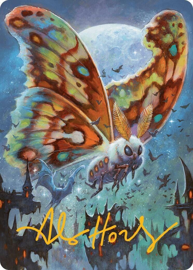 Image for Luminous Broodmoth Art Card (Gold-Stamped Signature) (48) (ASBLB) - Magic: The Gathering