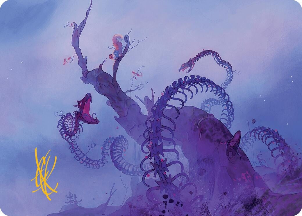 Image for Coiling Rebirth Art Card (Gold-Stamped Signature) (44) (ASBLB) - Magic: The Gathering