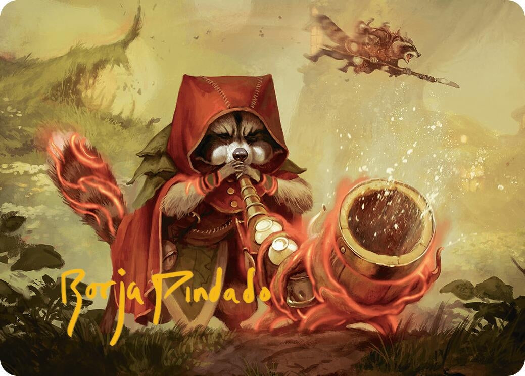 Image for Raccoon Rallier Art Card (Gold-Stamped Signature) (20) (ASBLB) - Magic: The Gathering