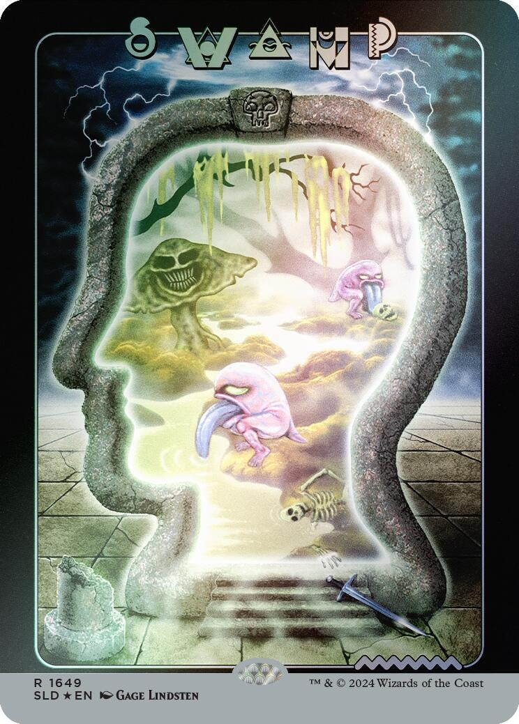 Image for Swamp (1649) (Rainbow Foil) (1649) - Magic: The Gathering