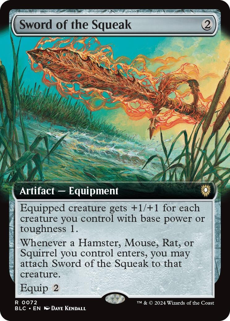 Image for Sword of the Squeak (Extended Art) (72) - Magic: The Gathering