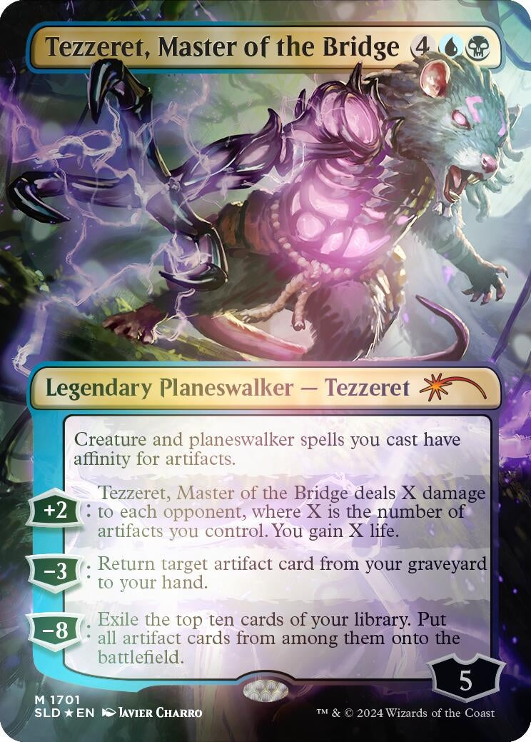 Image for Tezzeret, Master of the Bridge (Rainbow Foil) (1701) - Magic: The Gathering