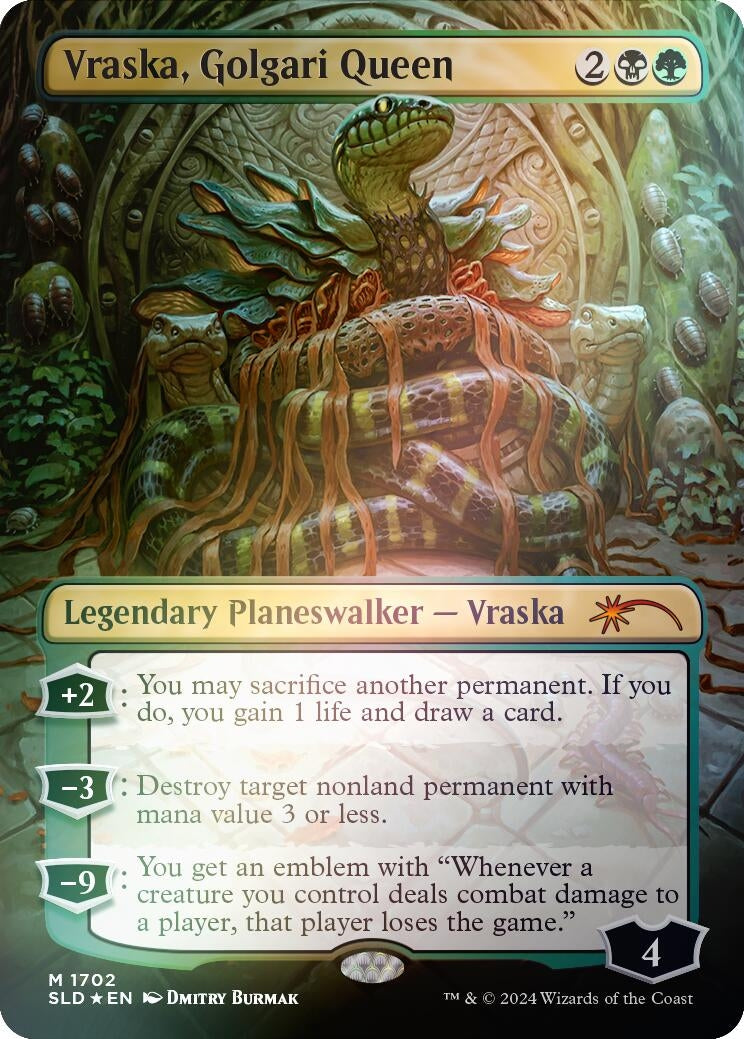 Image for Vraska, Golgari Queen (1702) (Rainbow Foil) (1702) - Magic: The Gathering