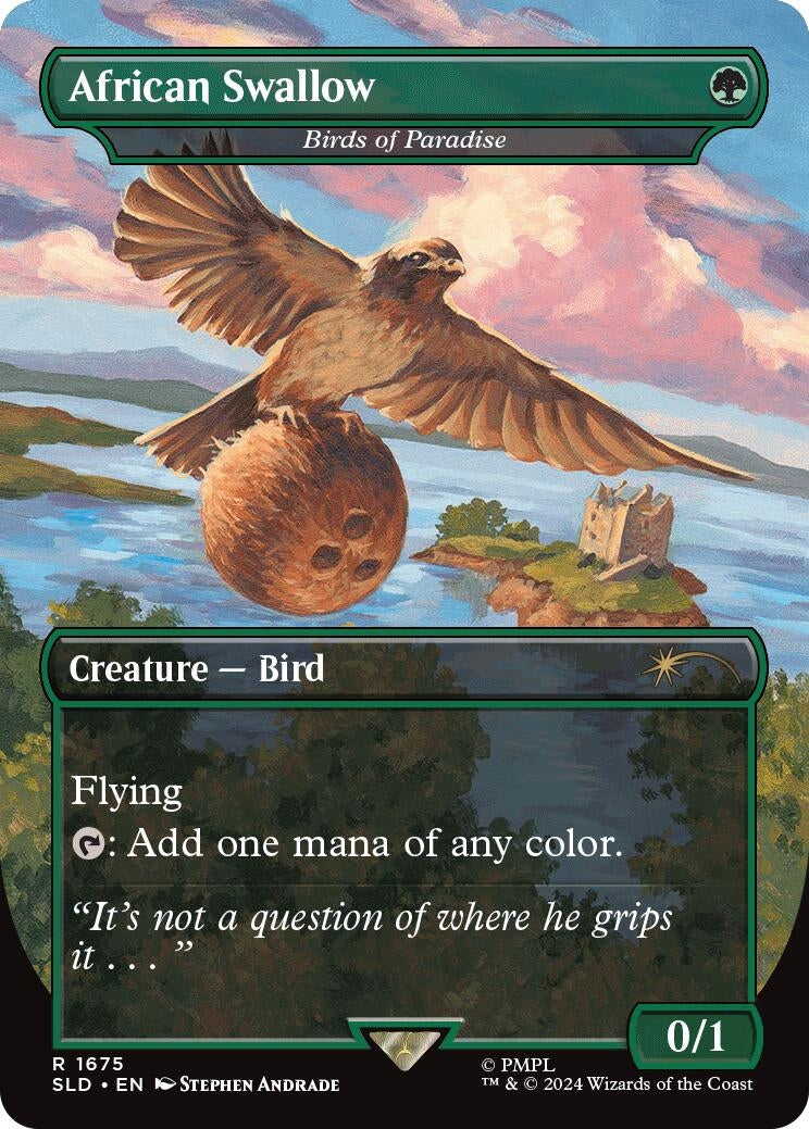 Image for African Swallow - Birds of Paradise (1675) (SLD) - Magic: The Gathering