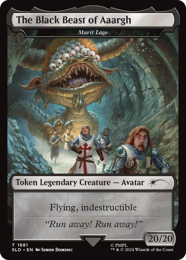 Image for The Black Beast of Aaargh - Marit Lage Token (1681) - Magic: The Gathering