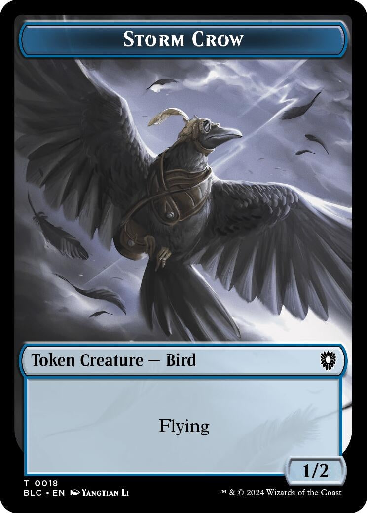 Image for Storm Crow // Frog Lizard Double-Sided Token (18 // 28) - Magic: The Gathering