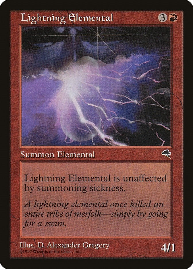 Image for Lightning Elemental (186) - Magic: The Gathering