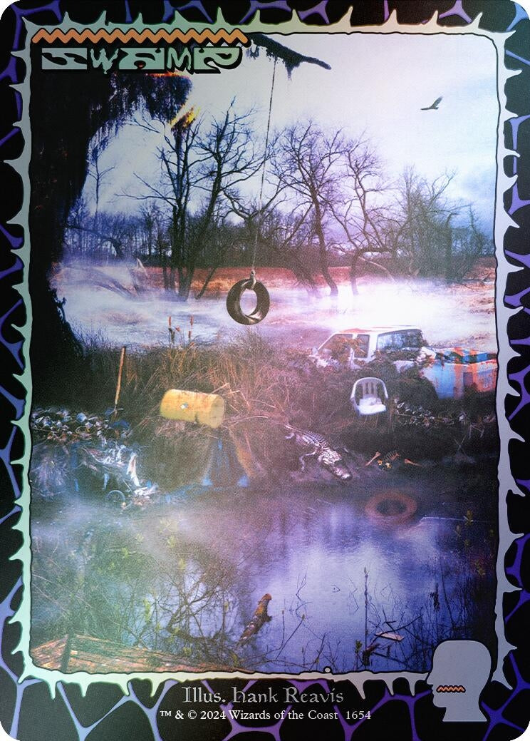 Image for Swamp (1654) (Rainbow Foil) (1654) - Magic: The Gathering