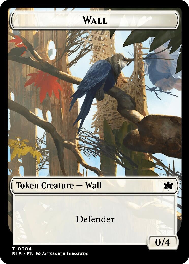 Image for Wall Token (4) - Magic: The Gathering