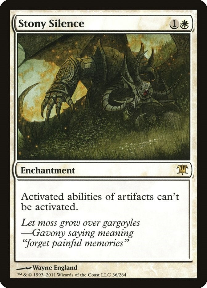 Image for Stony Silence (36) - Magic: The Gathering