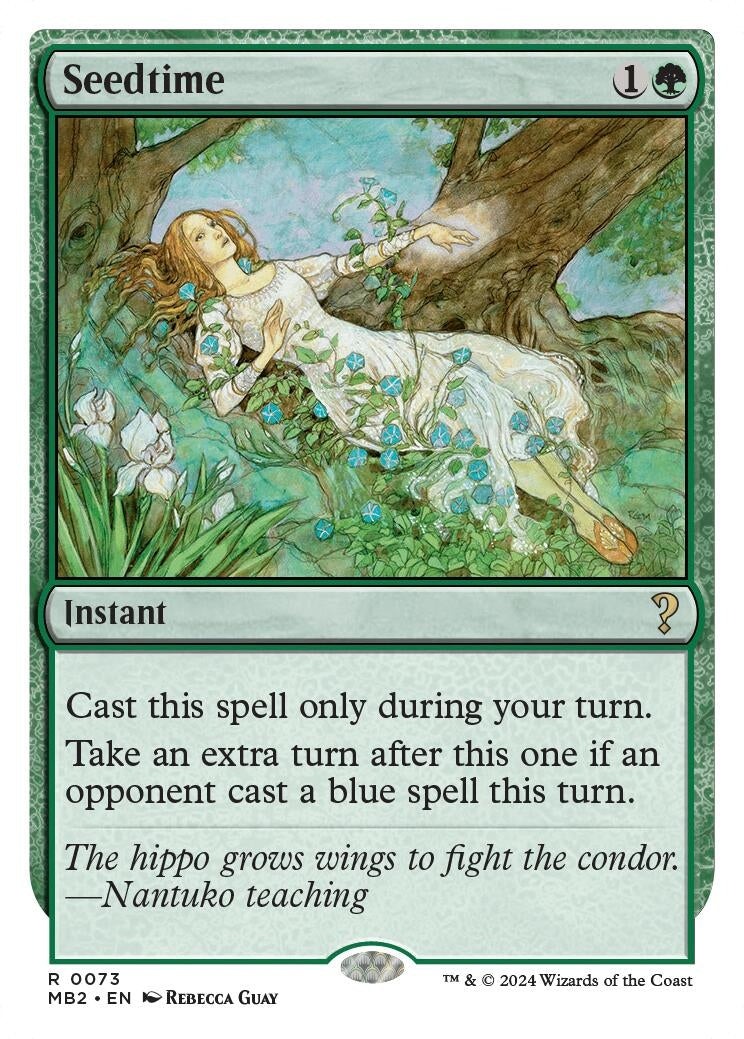 Image for Seedtime (White Border) (73) - Magic: The Gathering