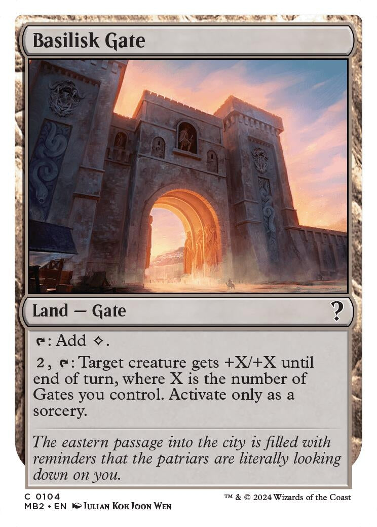 Image for Basilisk Gate (White Border) (104) - Magic: The Gathering