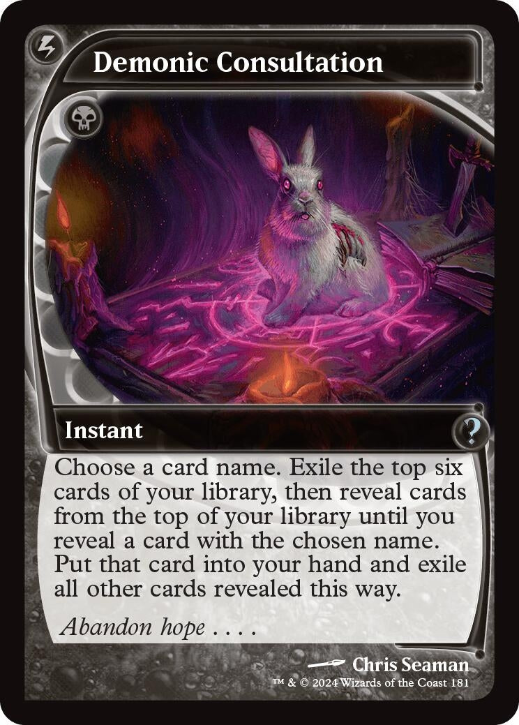 Image for Demonic Consultation (Future Sight) (181) - Magic: The Gathering