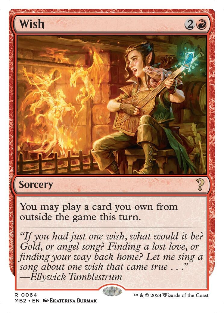 Image for Wish (White Border) (64) - Magic: The Gathering